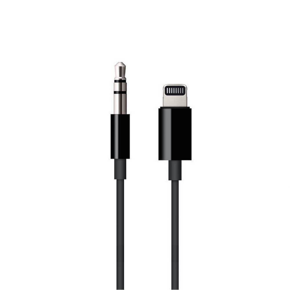 APPLE LIGHTNING TO 3.5MM AUDIO JACK CABLE 1.2M BLACK MR2C2
