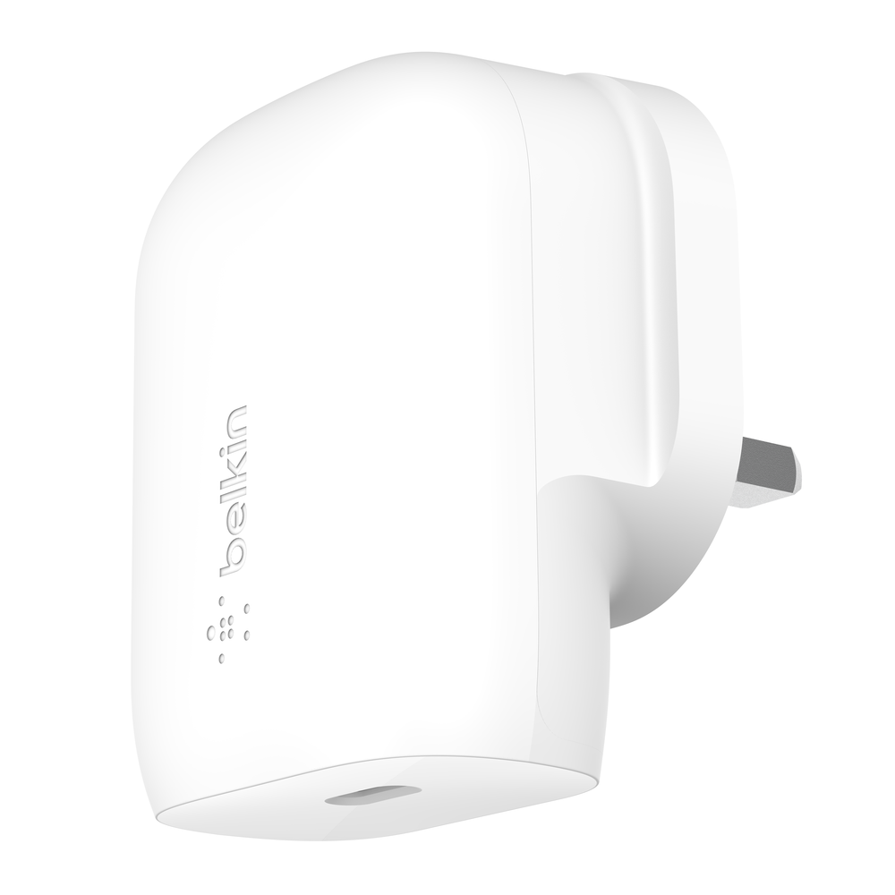 BELKIN BOOST CHARGE USB C WALL CHARGER WITH PPS WHITE WCA005MYWH