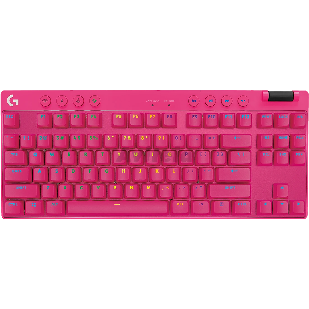 LOGITECH PRO X TKL LIGHTSPEED GAMING KEYBOARD PINK 920-012159