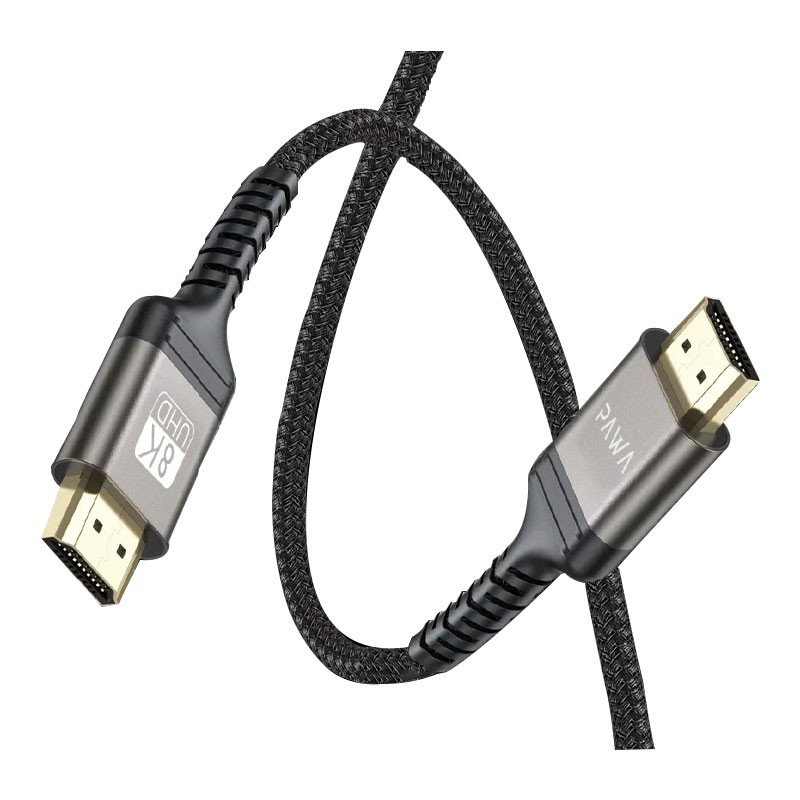 PAWA EL CARO SERIES HDMI TO HDMI 8K PREMIUM BRAIDED CABLE 3M BLACK PW-ELHD8K3M-BK