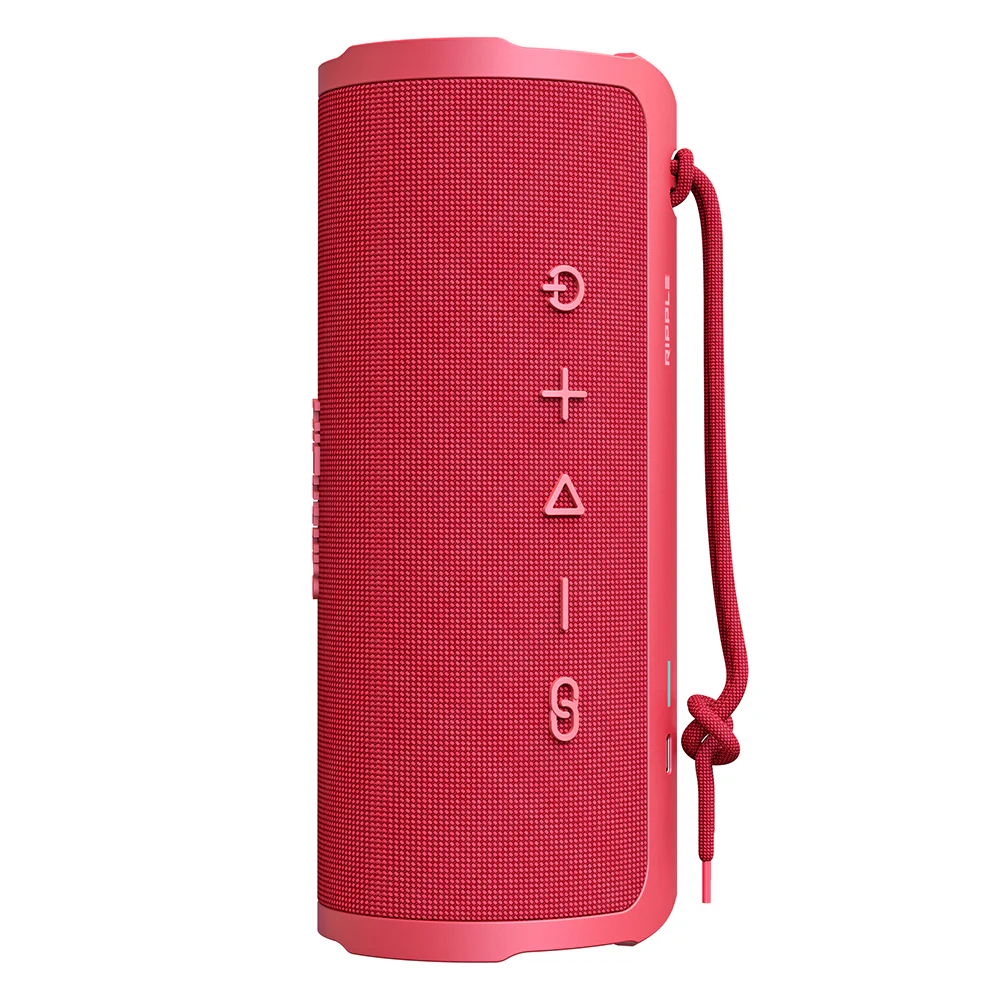 HIFUTURE RIPPLE BEATMAKER IPX7 WATERPROOF PORTABLE WIRELESS SPEAKER RED