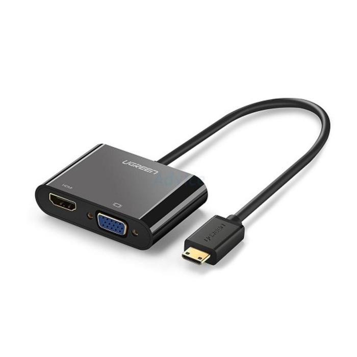 UGREEN HDMI TO HDMI AND VGA CONVERTER BLACK 40744
