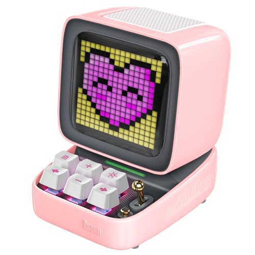 DIVOOM DITOO PRO RETRO PIXEL ART BLUETOOTH SPEAKER WITH RGB MECHANICAL KEYBOARD PINK