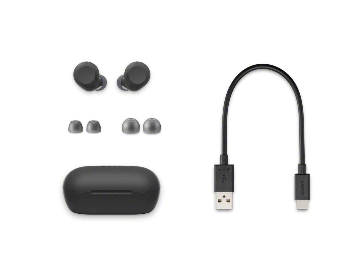 SONY WIRELESS NOISE CANCELLING STEREO EARBUDS BLACK WF-C710N/BZ thumbnail 4