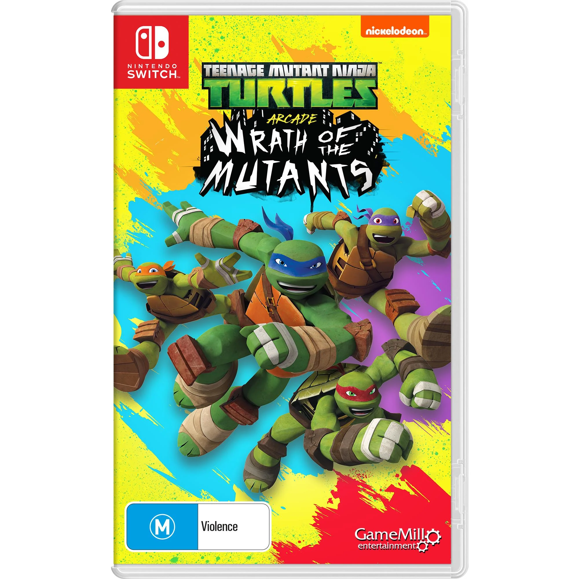NINTENDO SWITCH TEENAGE MUTANT NINJA WRATH OF THE MUTANTS GAME CD
