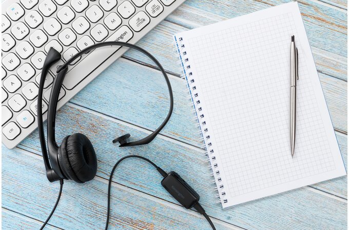 Kensington USB Mono Headset featuring Mic and Volume Control - K80100WW thumbnail 5