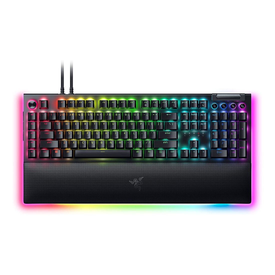 RAZER BLACKWIDOW V4 PRO KEYBOARD YELLOW SWITCH LAYOUT RZ03-04681800-R3M1