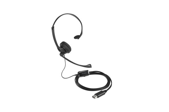 Kensington USB Mono Headset featuring Mic and Volume Control - K80100WW thumbnail 2