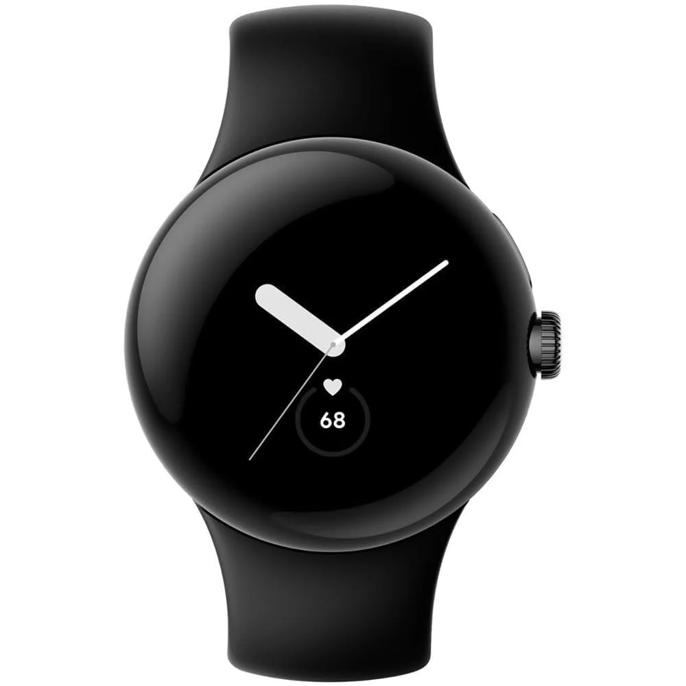 GOOGLE PIXEL WATCH 3 45MM WIFI MATTE BLACK CASE WITH OBISDIAN ACTIVE BAND