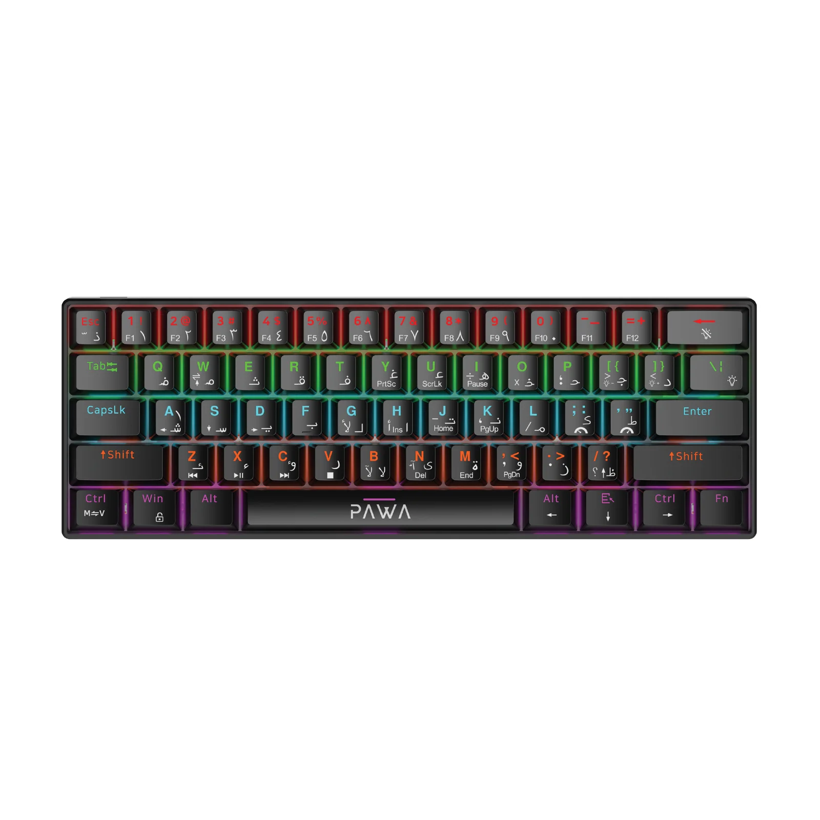 PAWA VANGUARD GAMING SERIES PROFESSIONAL GAMING MECHANICAL WIRED KEYBOARD BLACK PW-VGSWKB25-BK