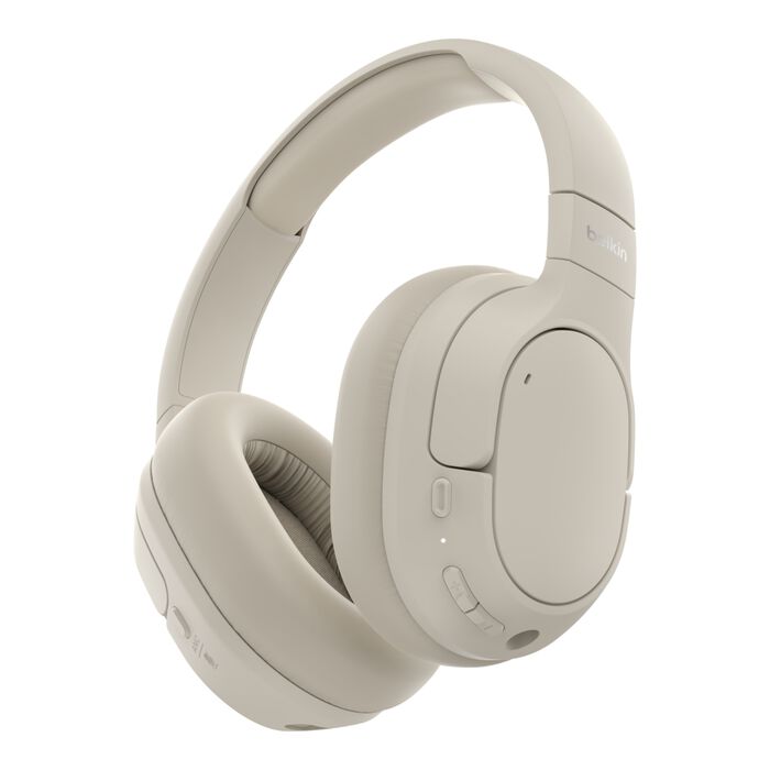 BELKIN SOUNDFORM ISOLATE NOISE CANCELLING OVER EAR HEADPHONE SAND AUD008HQSA