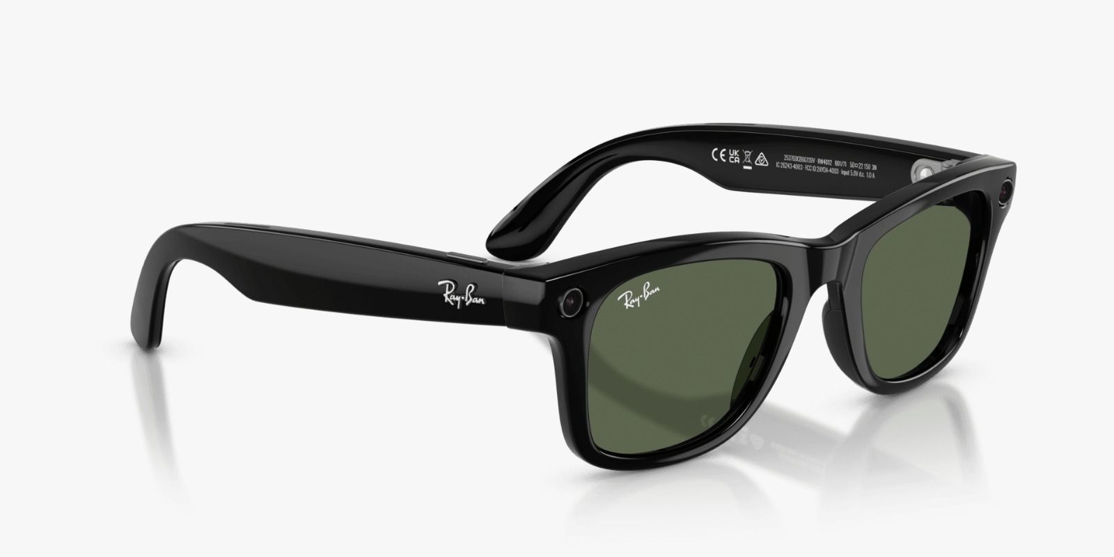 RAYBAN META WAYFARER (GEN 2 ) SUNGLASSES F SHINY BLACK L TRANSITION GRAPHITE GREEN RW4012 thumbnail 7