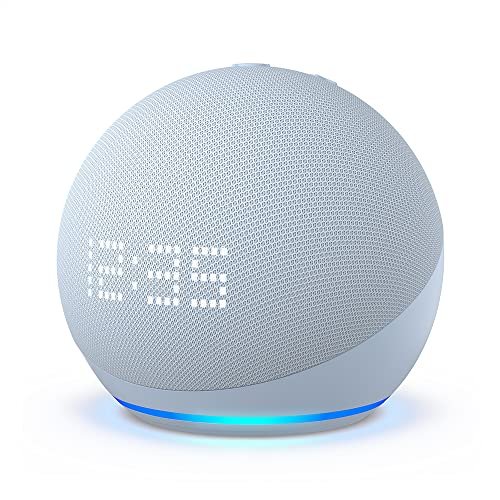 AMAZON ECHO DOT (5TH GENERATION) SPEAKER WITH CLOCK BLUE