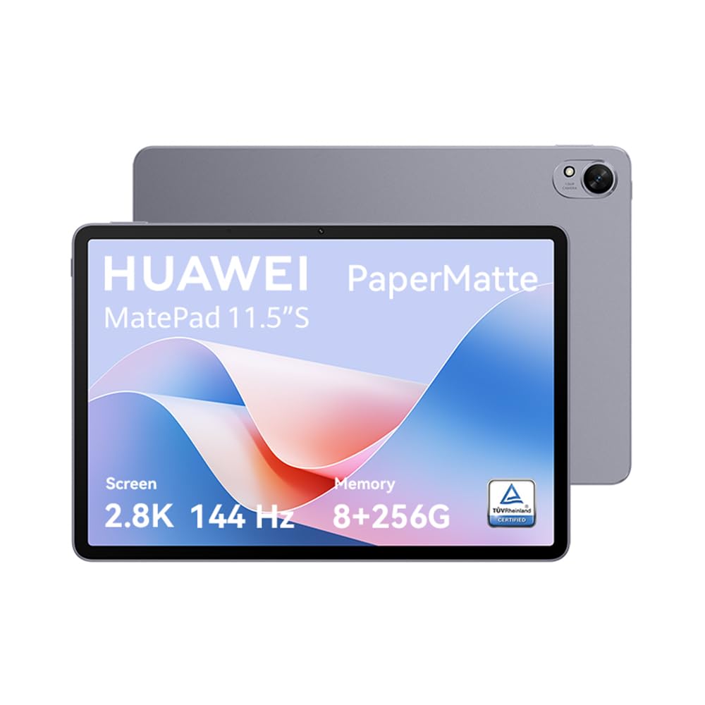 HUAWEI MATEPAD 11.5 INCH S PAPERMATTE EDITION 8GB 256GB SPACE GRAY WITH PEN FOLIO COVER AND KEYBOARD TGR-W0