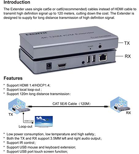 HDTV 4K 120M KVM EXTENDER thumbnail 6