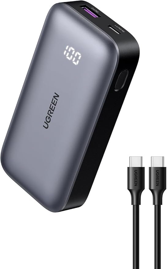UGREEN NEXODE 10000MAH POWER BANK TWO-WAY FAST CHARGING 30W GREY PB502/25185