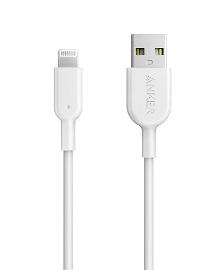 ANKER POWERLINE II WITH LIGHTNING CONNECTOR 6FT CABLE WHITE A8433H22