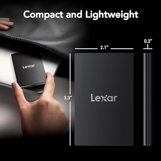 LEXAR SSD SL500 PORTABLE SSD 4TB USB3.2 GEN2X2 UP TO 2000 MBS /1800 MBS thumbnail 3
