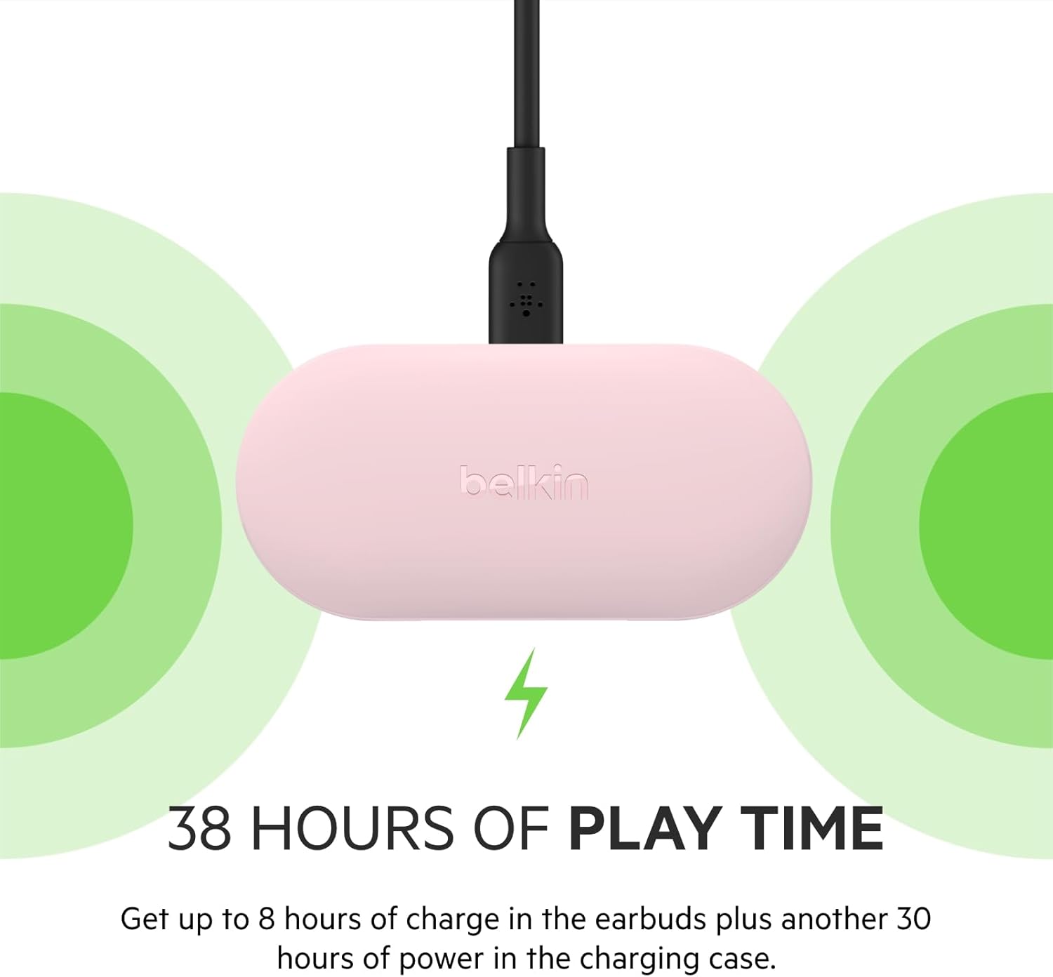 BELKIN SOUNDFORM PLAY TRUE WIRELESS EARBUDS PINK AUC005BTPK thumbnail 4