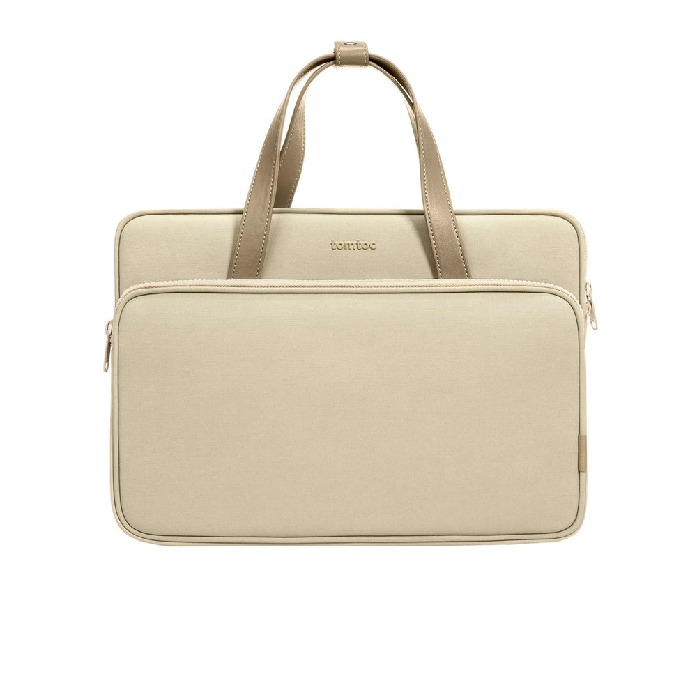 TOMTOC 13.5 INCH VERSATILE A12 LAPTOP SHOULDER BAG KHAKI A12D3K1