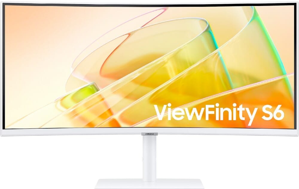 Samsung ViewFinity S6 34-Inch Curved Monitor (Ultra-WQHD, LS34C650TAMXUE) - 5ms Response, 100Hz Refresh Rate