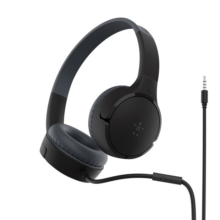 BELKIN SOUNDFORM MINI HEASPHONE WITH MIC ON EAR WIRED BLACK -AUD004BTBK