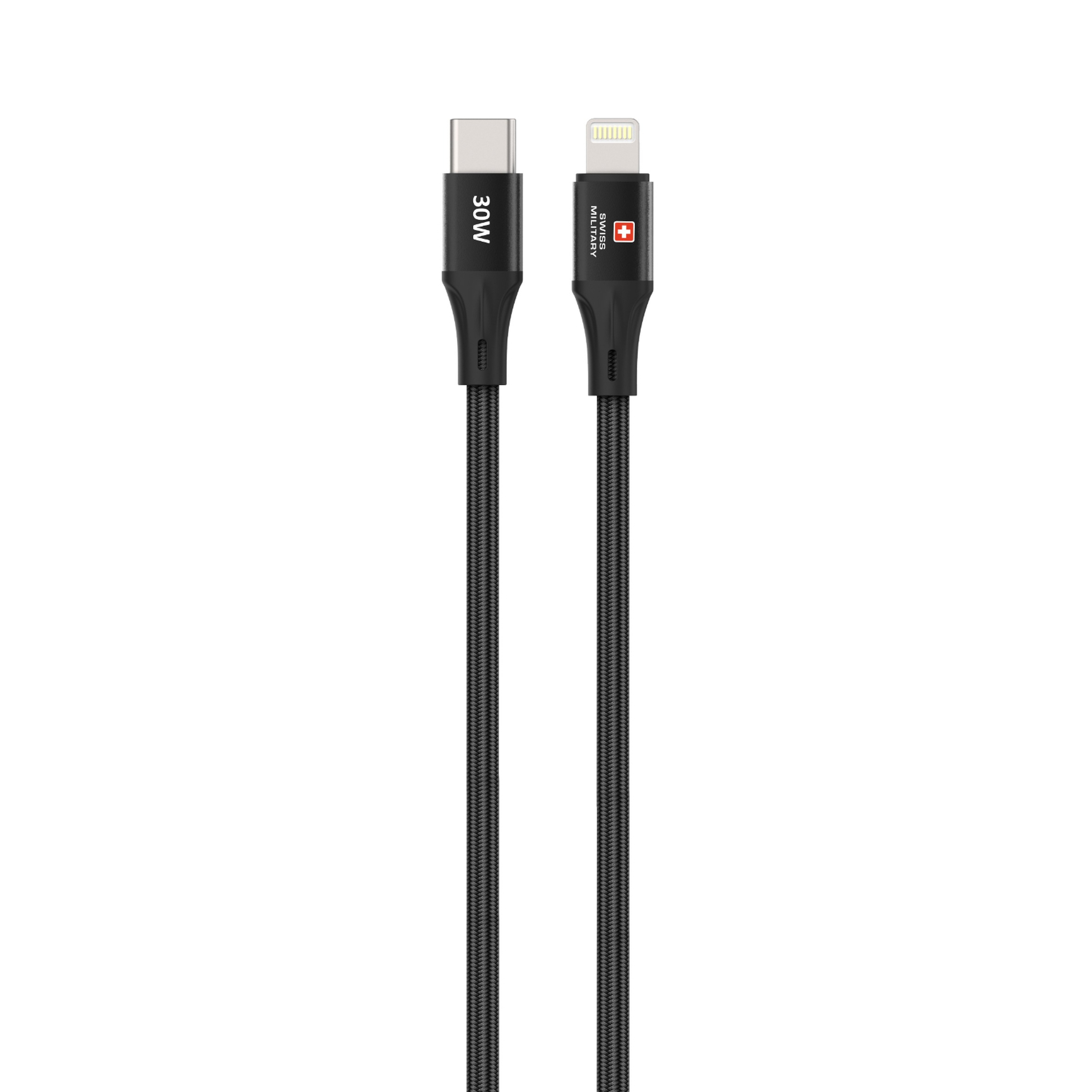 SWISS MILITARY USB-C TO LIGHTNING 30W CABLE 1M WHITE SM-CB-CL30W-1M-WHI