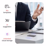 PLAUD NOTE TRANSCRIBE AI VOICE RECORDER SUMMARIZE STARLIGHT NB-100 thumbnail 4
