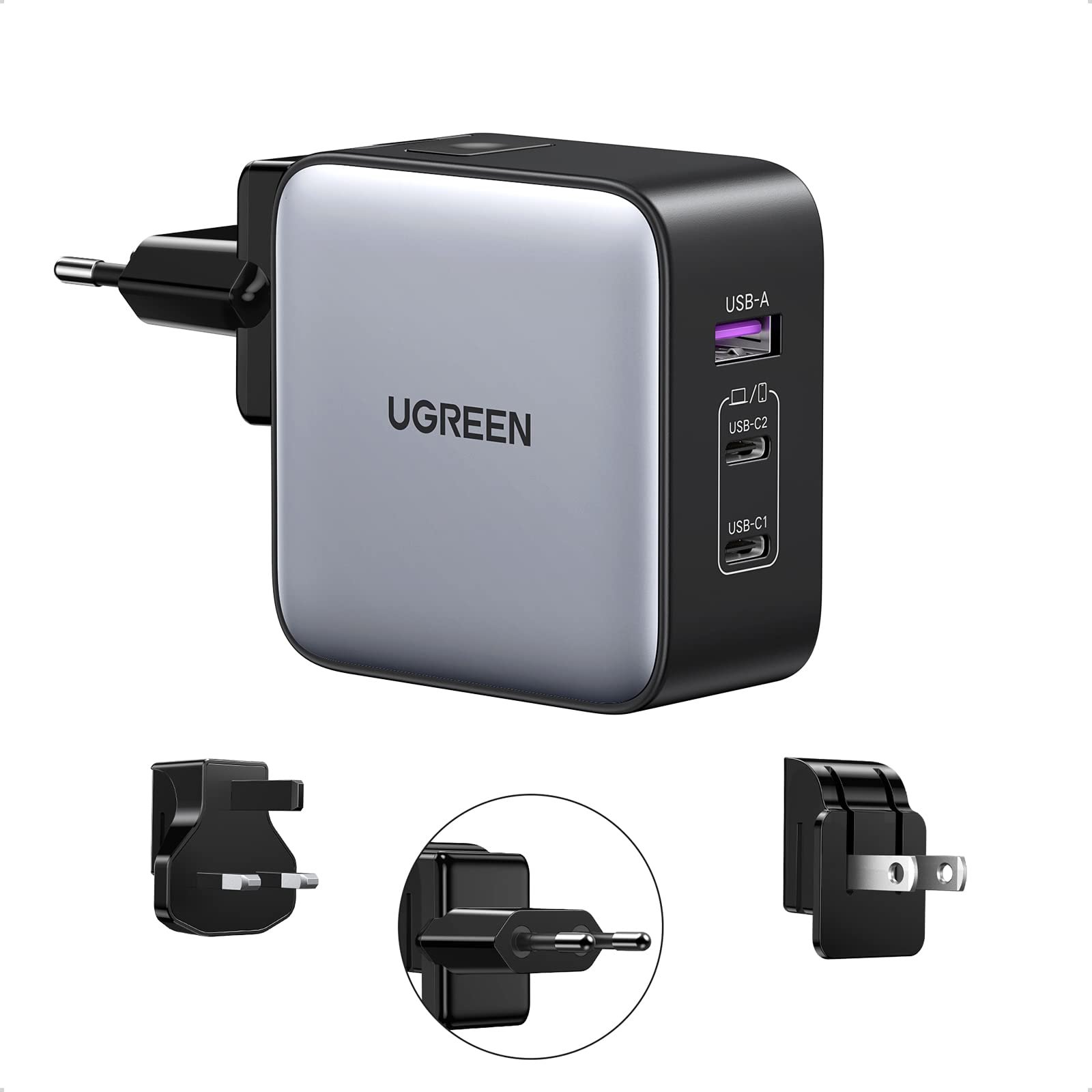 UGREEN NEXODE 3-PORT 65W FAST CHARGER CD296