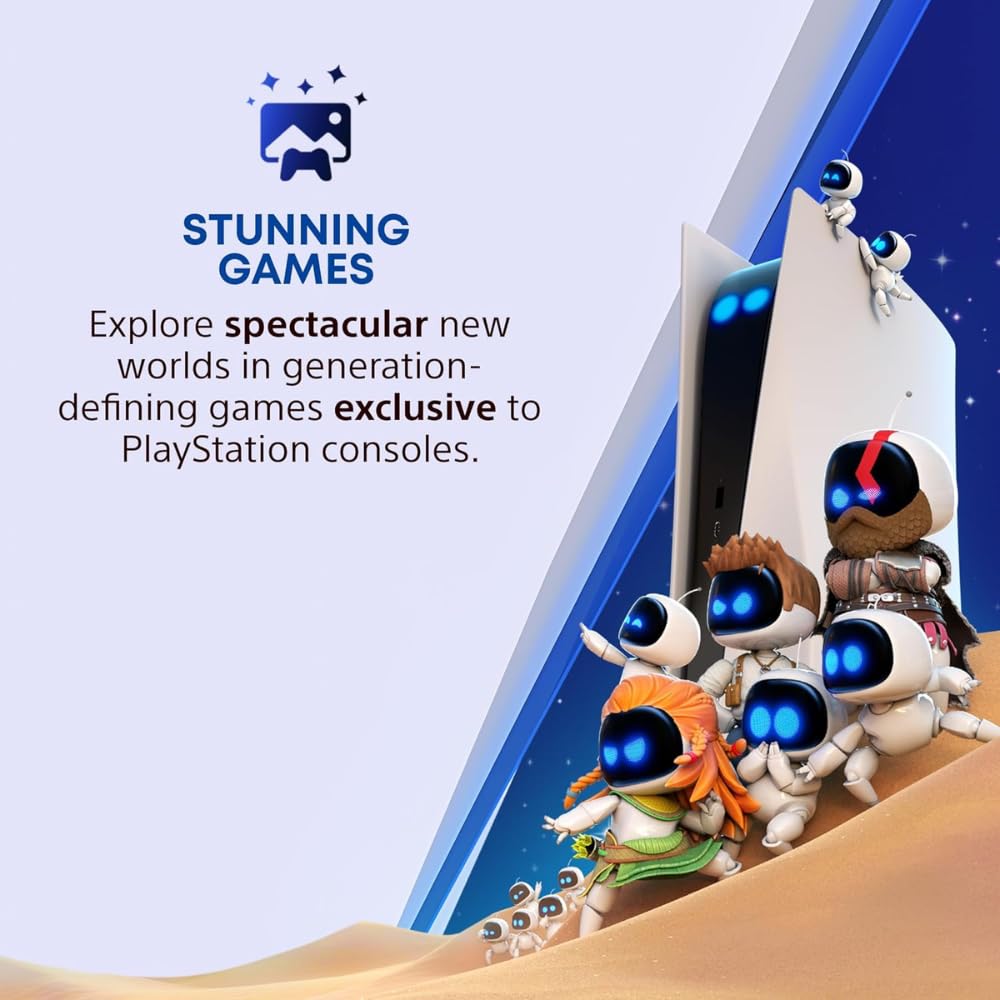 SONY PLAYSTATION 5 DISC CONSOLE E CHASSIS 1TB (CD VERSION) WHITE CFI-2116A01Y thumbnail 4