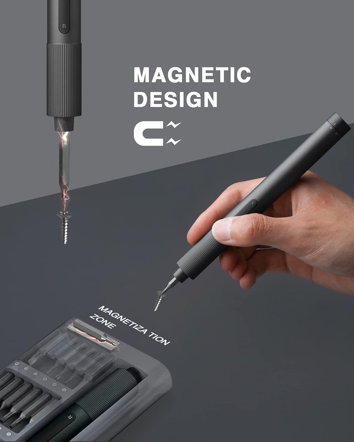 XIAOMI ELECTRIC PRECISION SCREWDRIVER WITH TYPE C CHARGING GRAY thumbnail 6