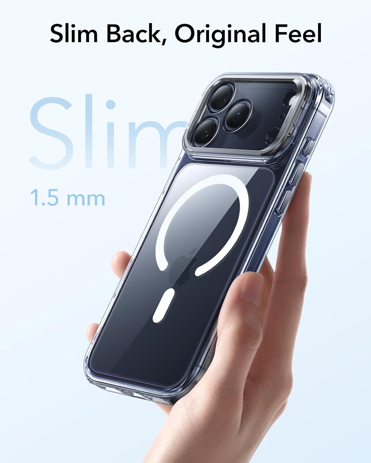 ESR CLASSIC HYBRID MAGNETIC CASE CAM CONTROL COMPATIBLE WITH IPHONE 17 PRO CLEAR thumbnail 8