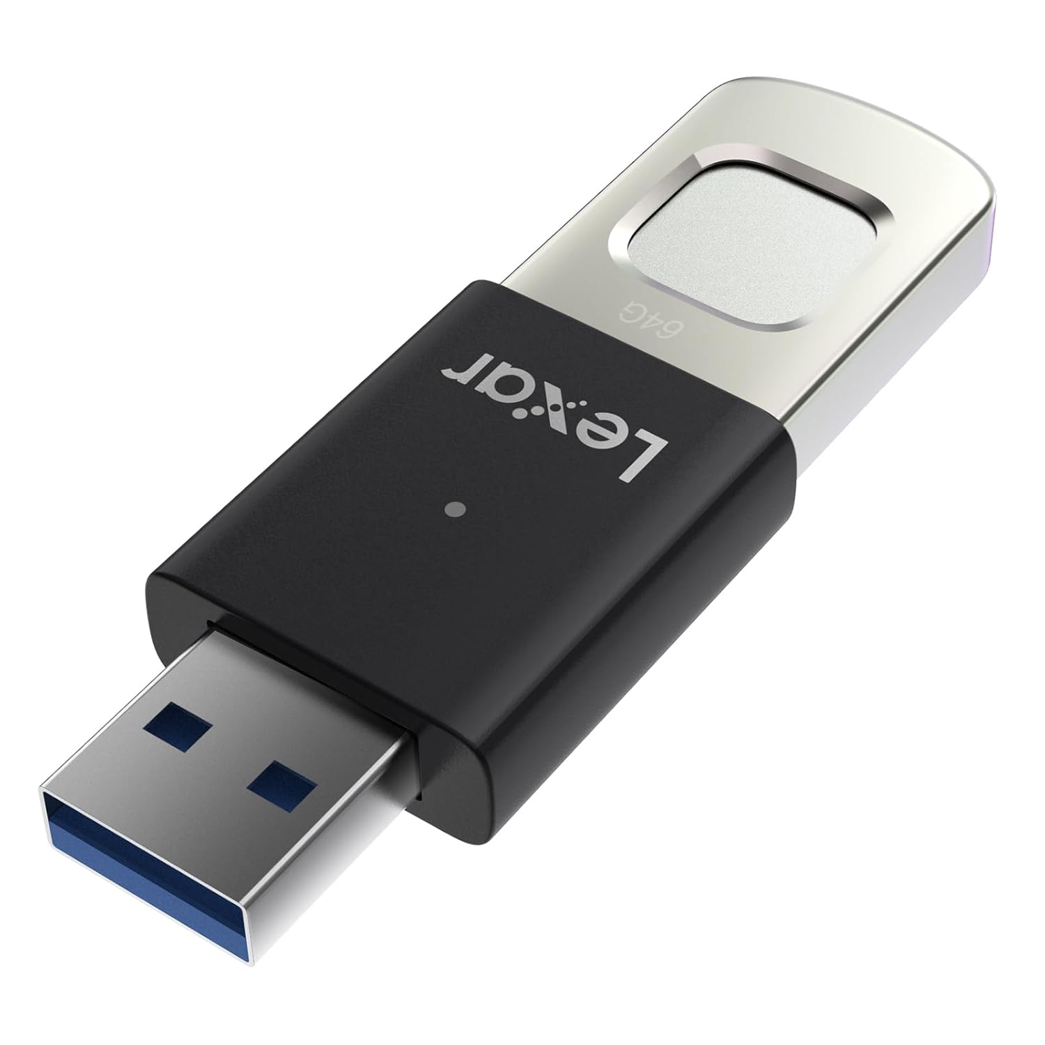 LEXAR JUMPDRIVE FINGER PRINT F35 PRO USB 3.2 GEN 1 400MBS 128GB LJDF35P128G-RNBNG thumbnail 2