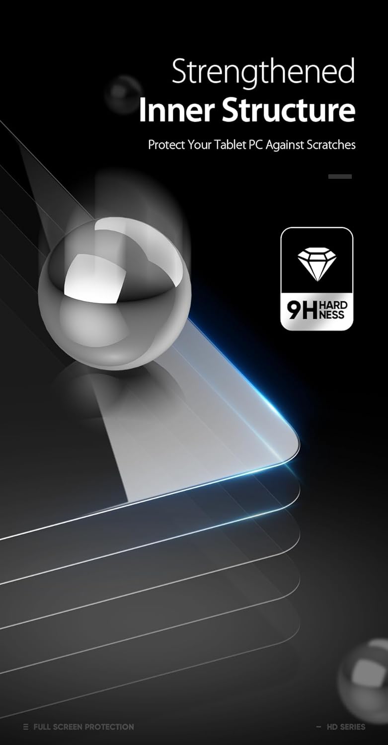 DUXDUCIS SAMSUNG TAB A9 PLUS GLASS SCREEN PROTECTOR CLEAR thumbnail 3