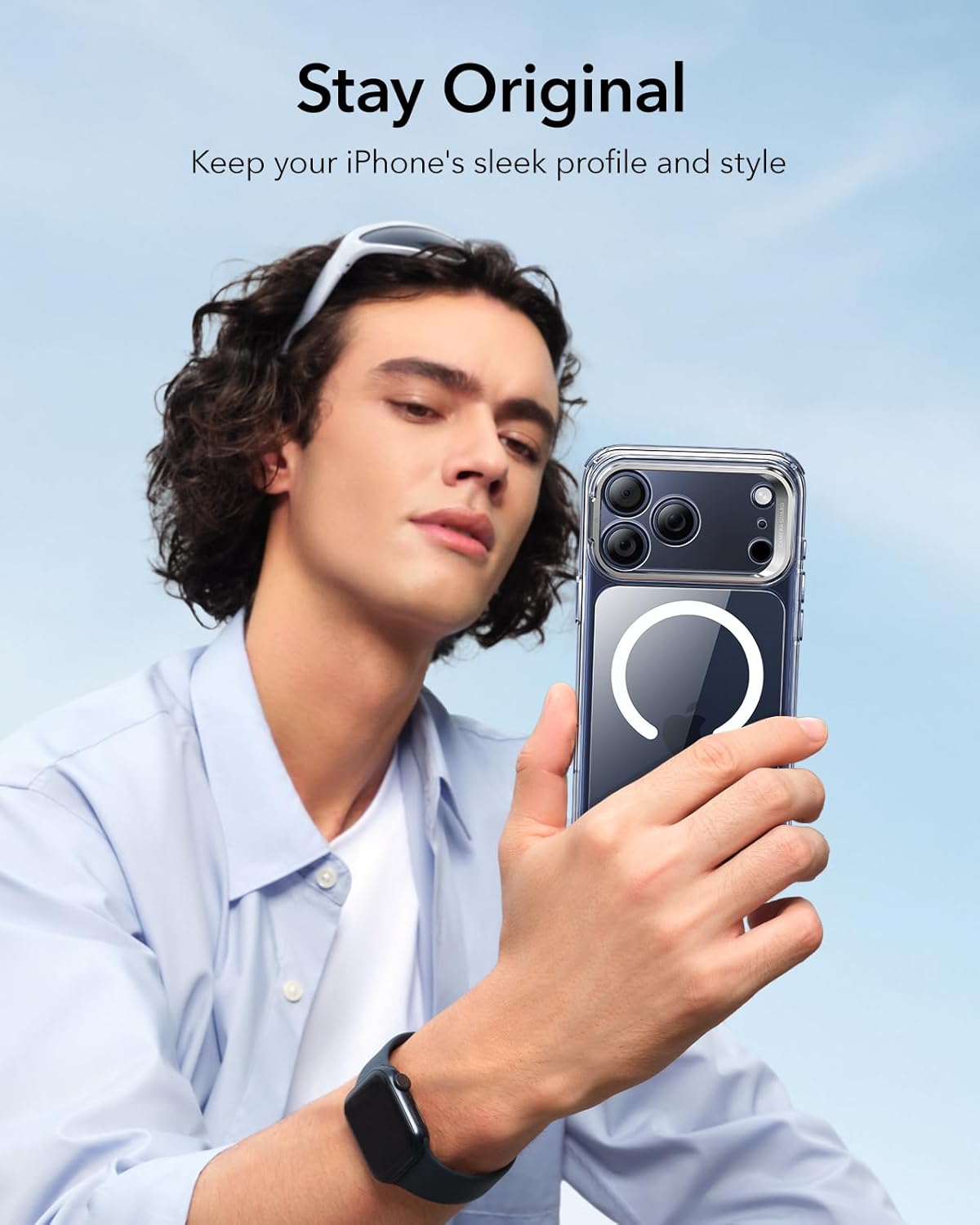 ESR CLASSIC HYBRID MAGNETIC CASE CAM CONTROL COMPATIBLE WITH IPHONE 17 PRO MAX CLEAR thumbnail 3