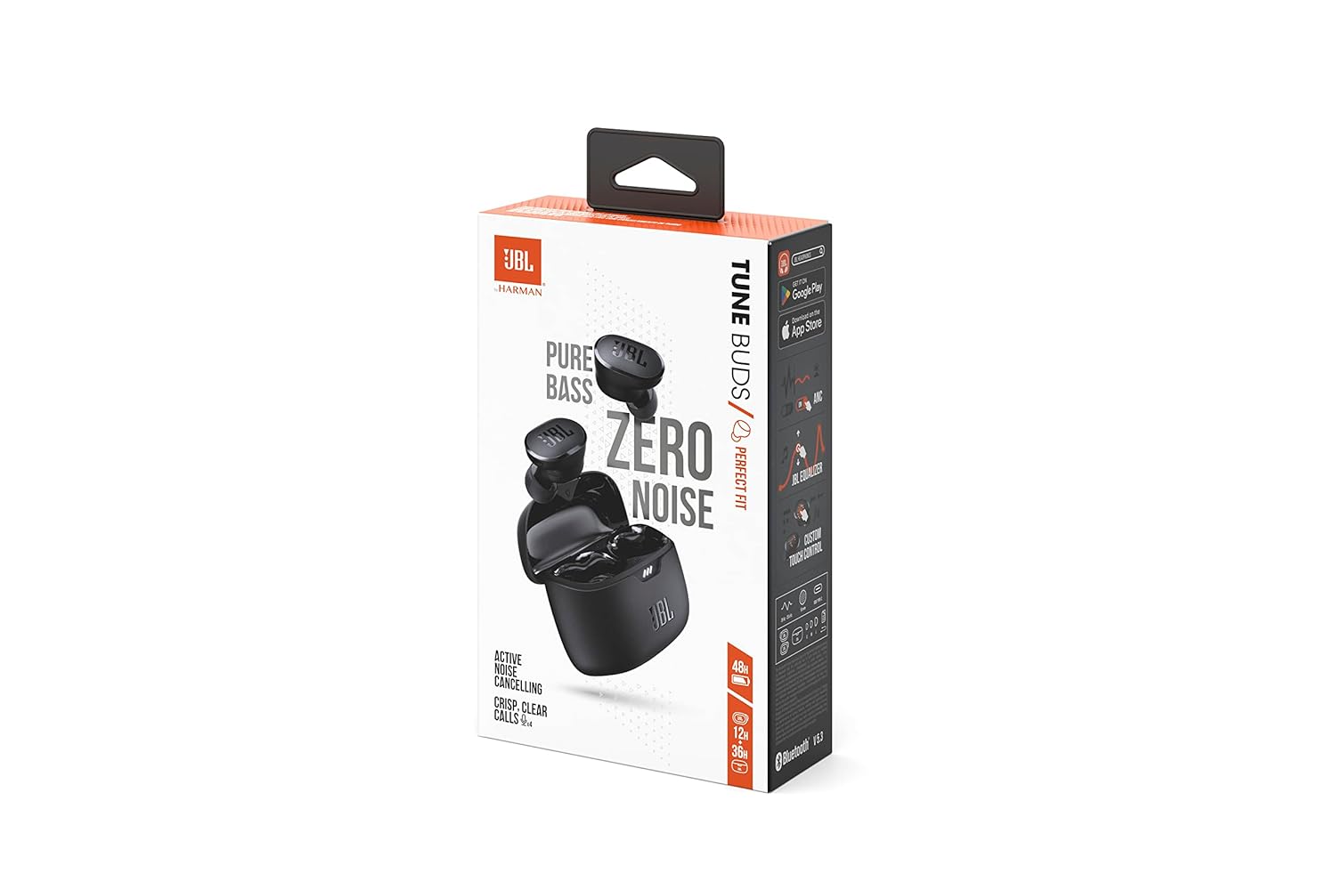JBL TUNE BUDS TRUE WIRELESS IN EAR EARBUDS WITH MIC BLACK thumbnail 10