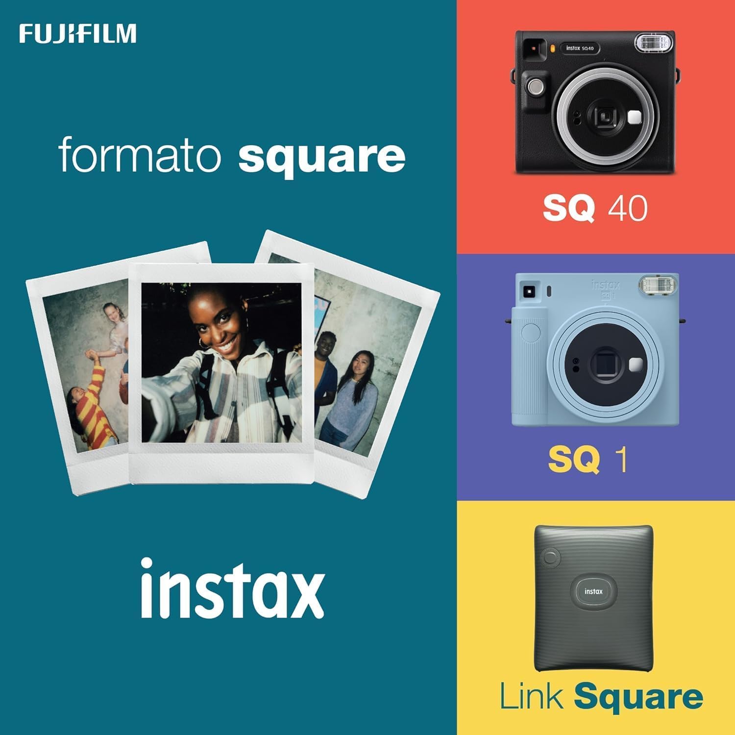 FUJIFILM INSTAX SQUARE LINK SMARTPHONE PRINTER MIDNIGHT GREEN thumbnail 6