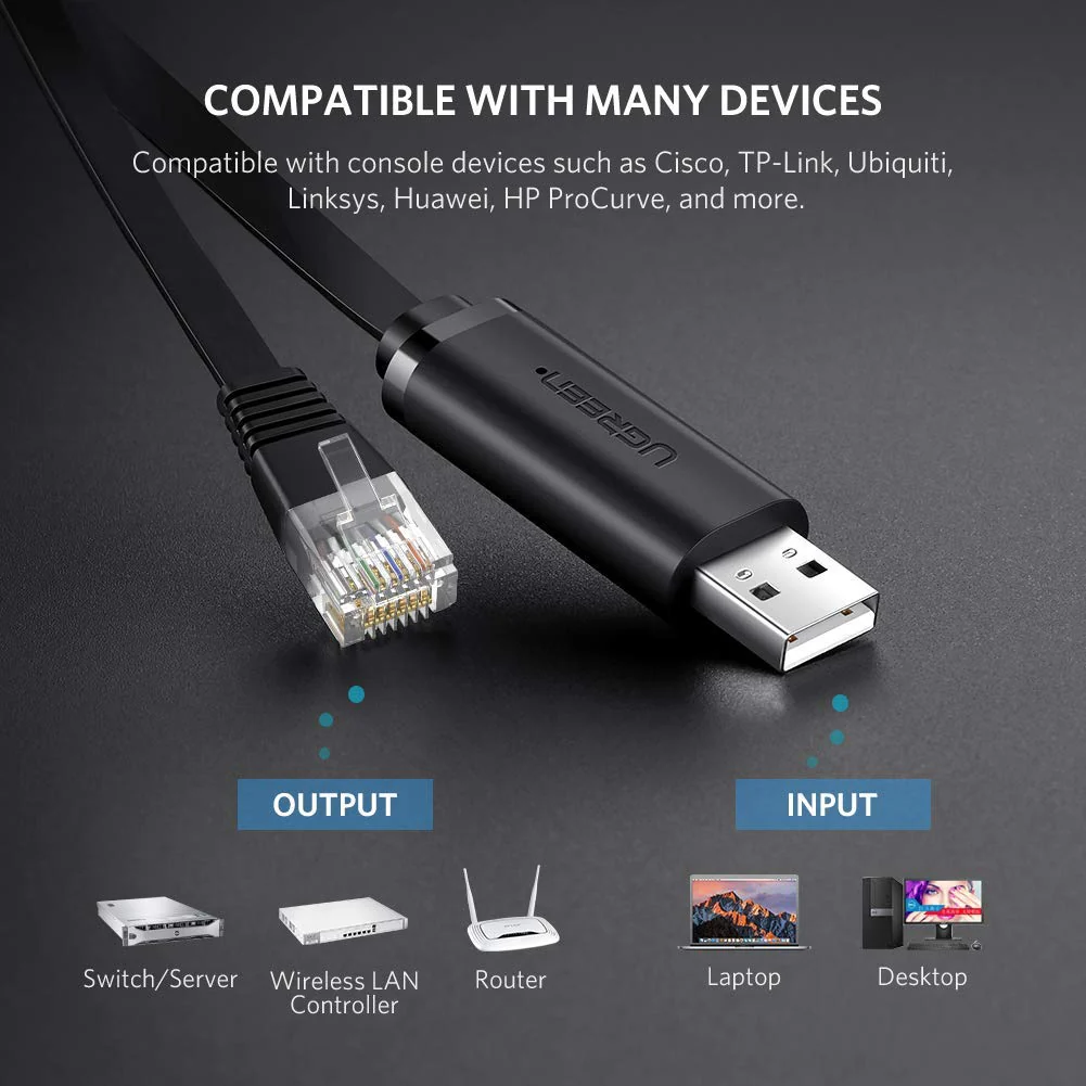 UGREEN USB TO RJ45 CONSOLE CABLE 1.5M 50773 thumbnail 4