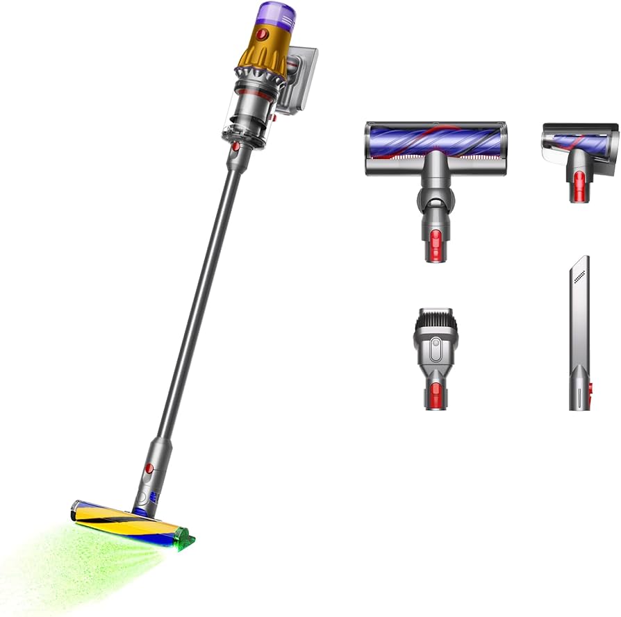 DYSON V12 DETECT SLIM ABSOLUTE VACUUM CLEANER YELLOW-NICKEL SV46