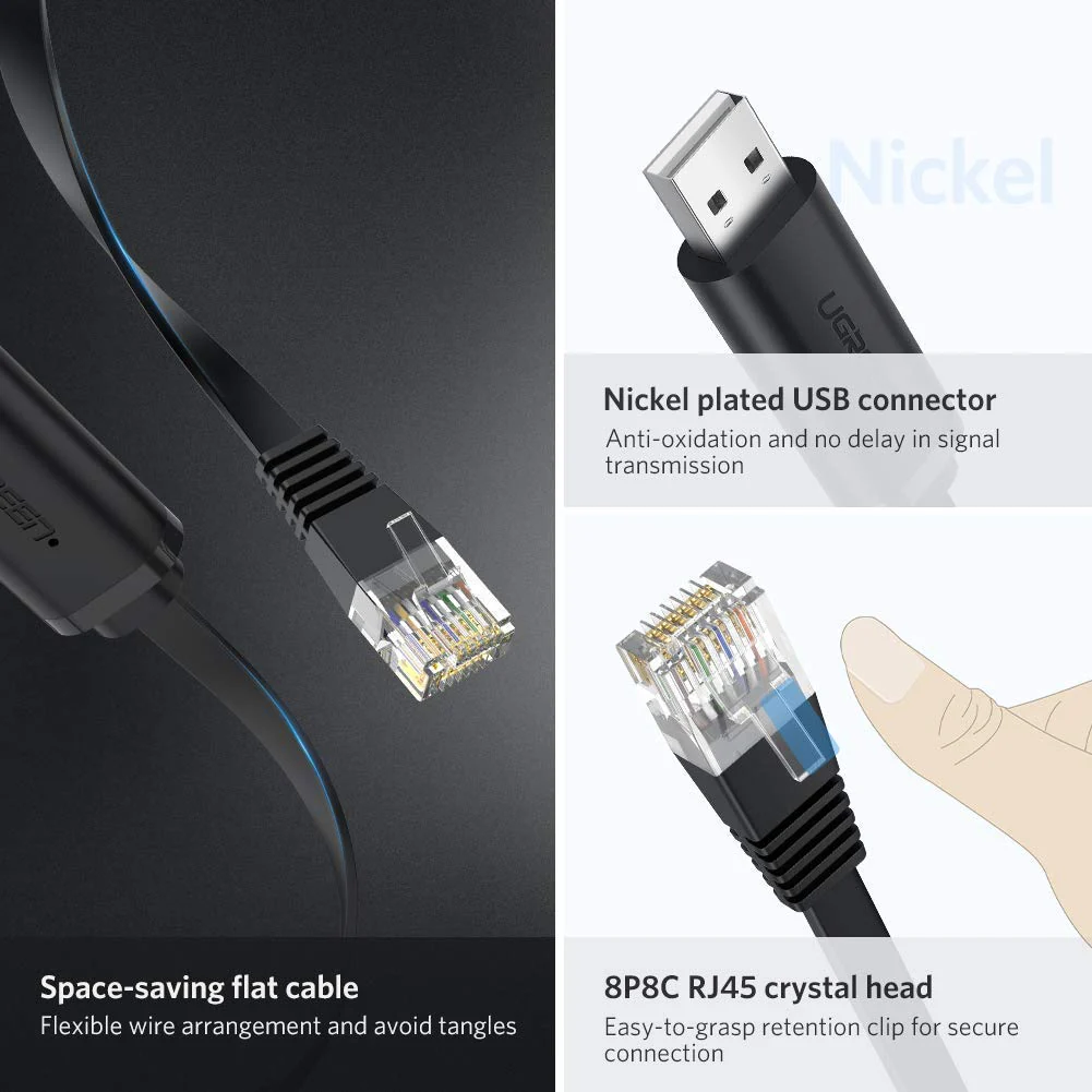 UGREEN USB TO RJ45 CONSOLE CABLE 60813 thumbnail 3