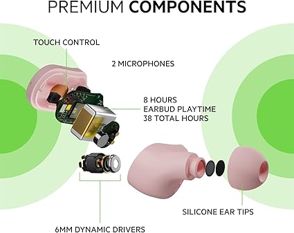 BELKIN SOUNDFORM PLAY TRUE WIRELESS EARBUDS PINK AUC005BTPK thumbnail 7