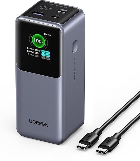 UGREEN NEXODE 20000MAH POWER BANK FAST CHARGING 130W GREY PB721/35524B
