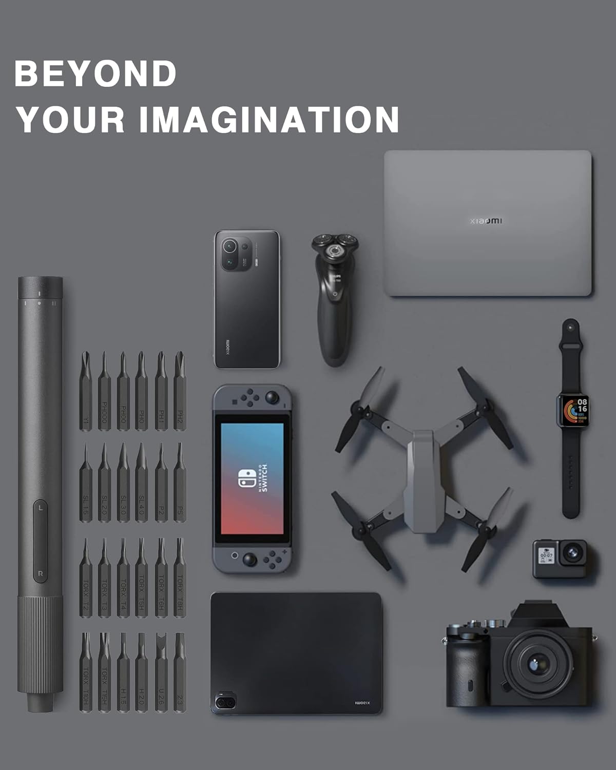 XIAOMI ELECTRIC PRECISION SCREWDRIVER WITH TYPE C CHARGING GRAY thumbnail 8