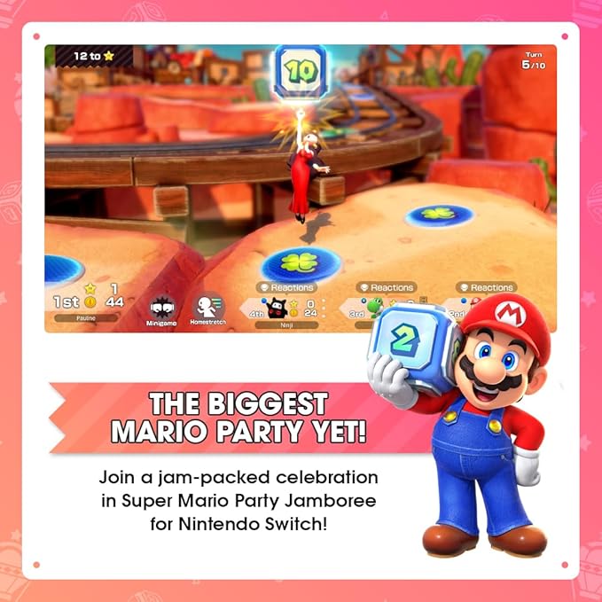 NINTENDO SWITCH SUPER MARIO PARTY JAMBOREE GAME CD thumbnail 6