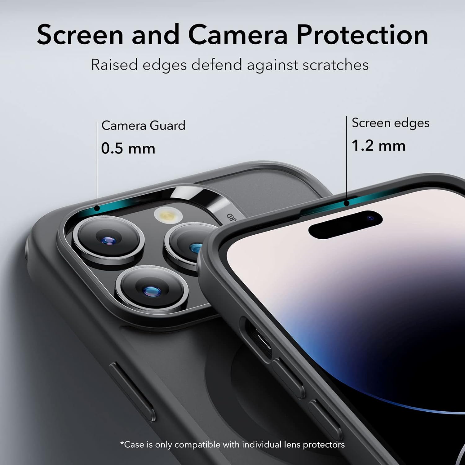 ESR IPHONE 14 PRO AIR ARMOR HALO LOCK PROTECTION MAGNETIC CASE FROSTED BLACK thumbnail 7