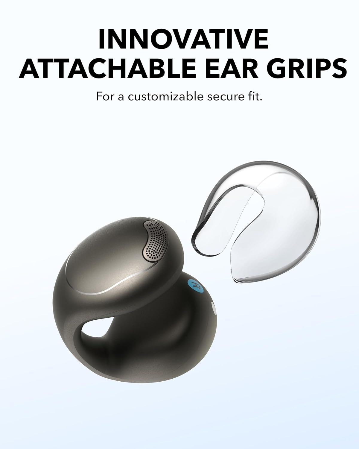 ANKER SOUNDCORE C40I OPEN EAR CLIP ON EARBUDS GRAY A3331HZ1 thumbnail 6