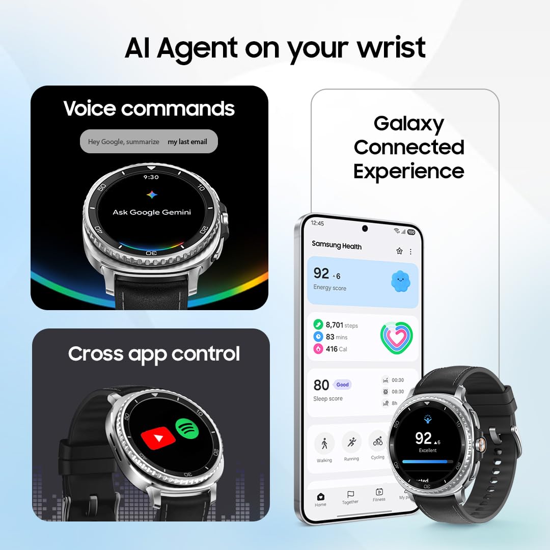 SAMSUNG GALAXY WATCH 8 CLASSIC 46MM BLACK SM-L500NZKAMEA thumbnail 3