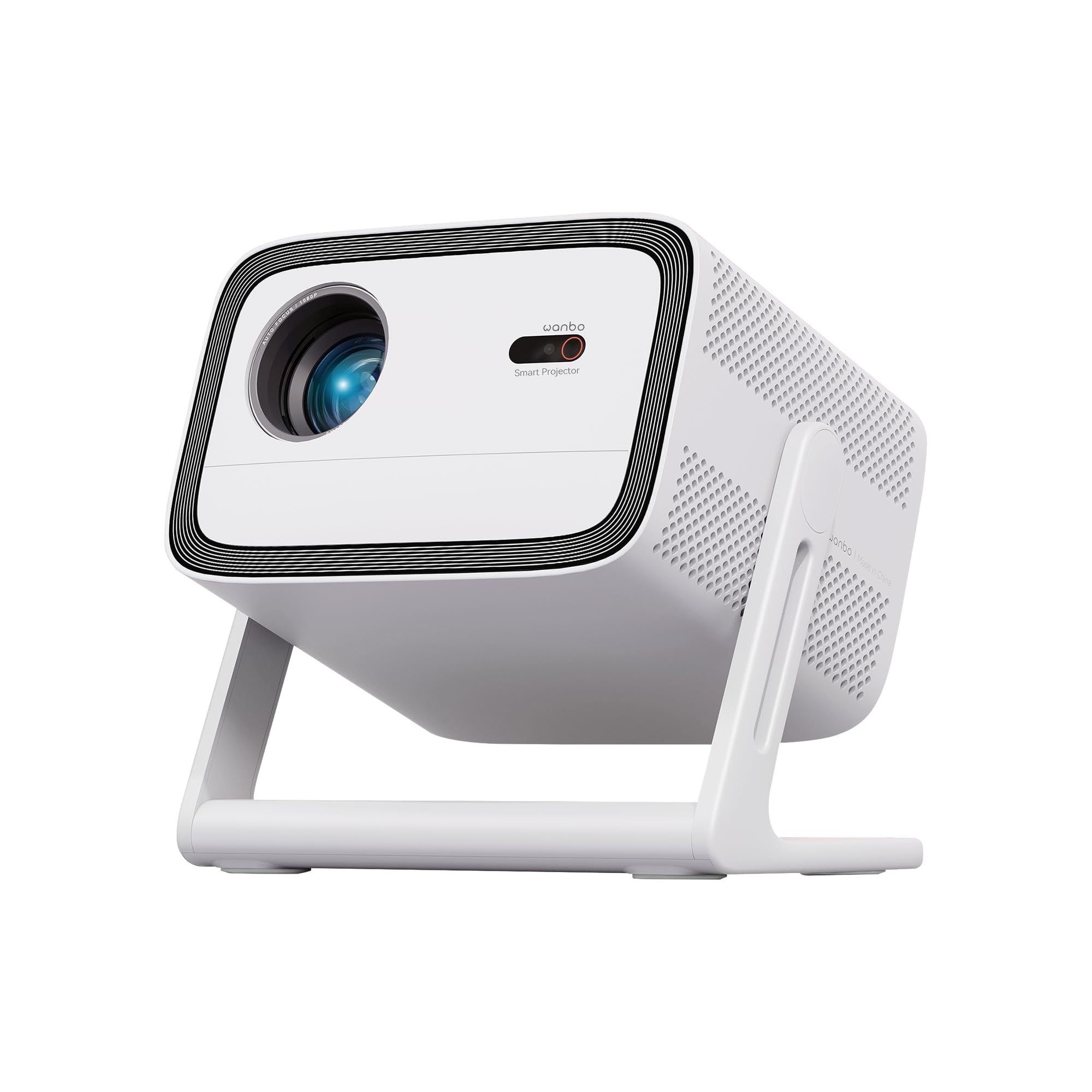 WANBO VALI 1 PRO  200 GIMBAL PROJECTOR WITH 900 ANSI 1080P AND ANDROID TV 11 WHITE