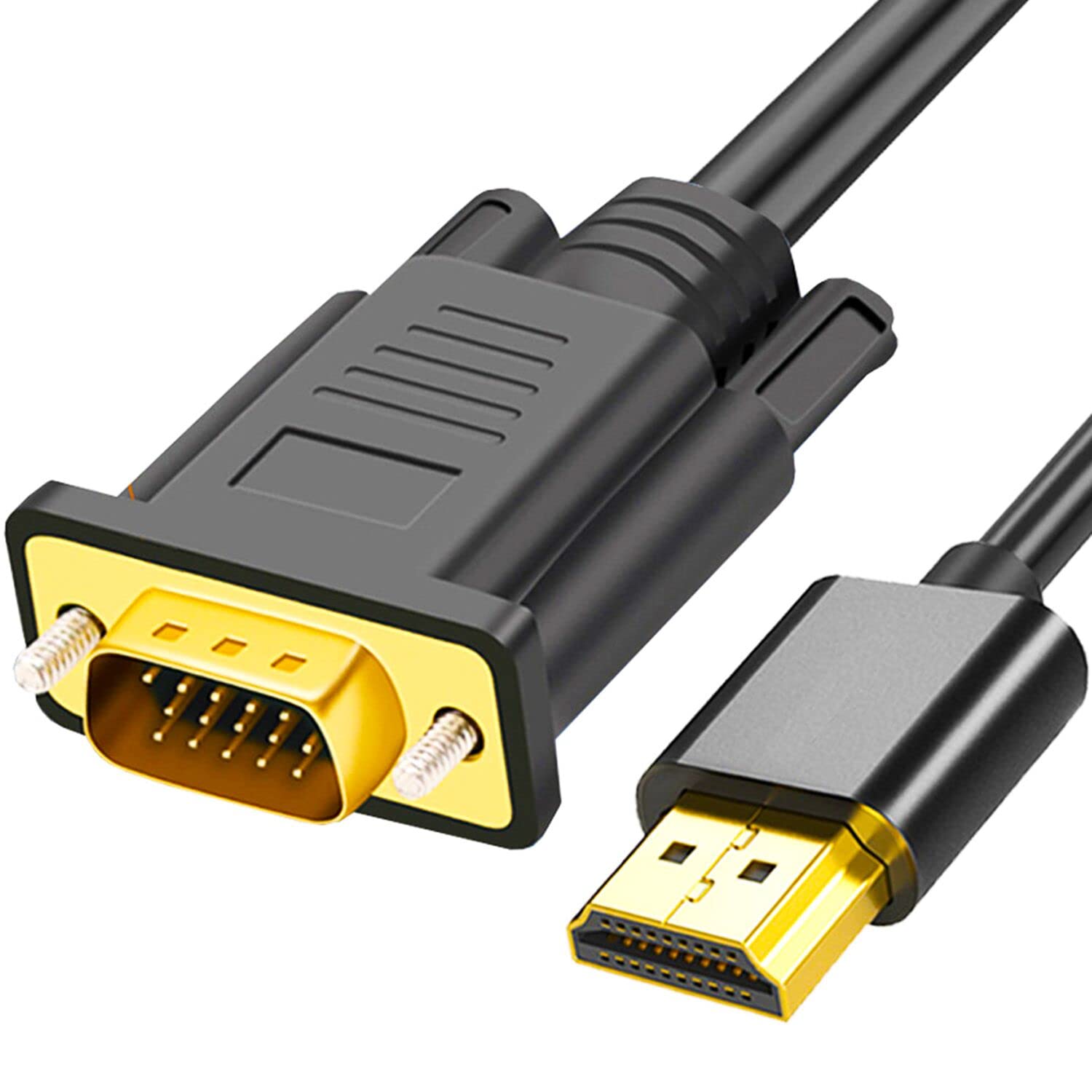 MINDPURE HDMI TO VGA ADAPTER CABLE 5M BLACK LX10417