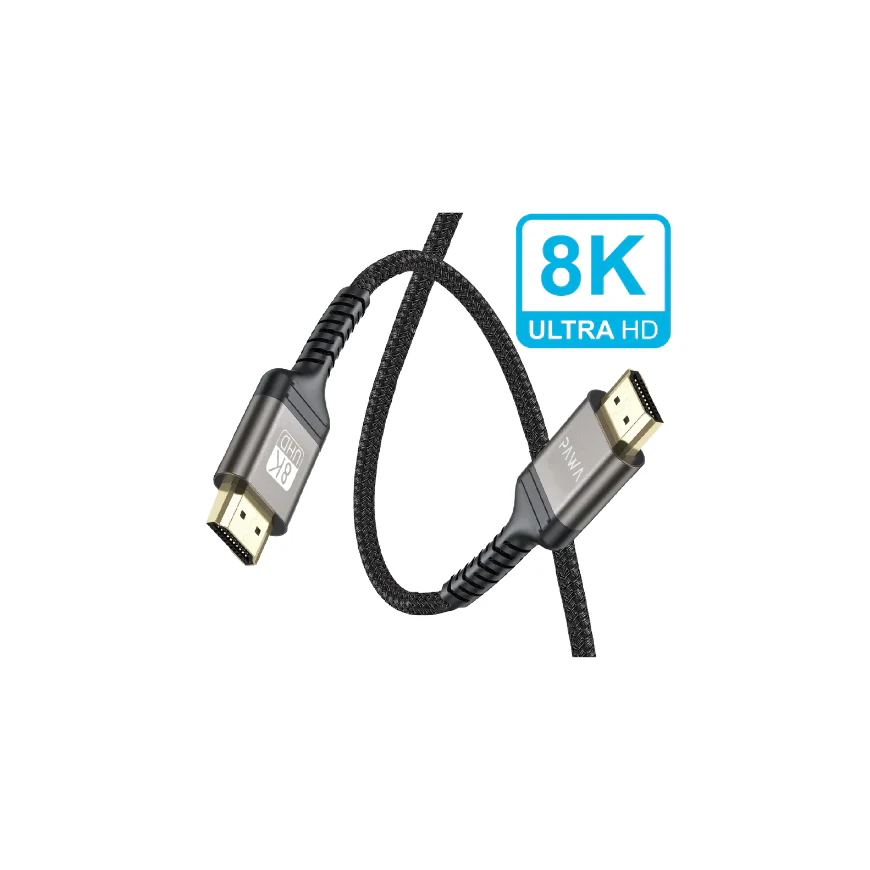PAWA EL CARO SERIES HDMI TO HDMI 8K PREMIUM BRAIDED CABLE 5M BLACK PW-ELHD8K5M-BK